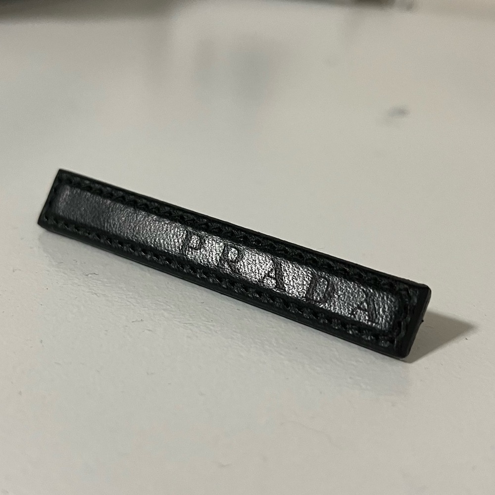 Black on Black Prada Brooch/ Pin